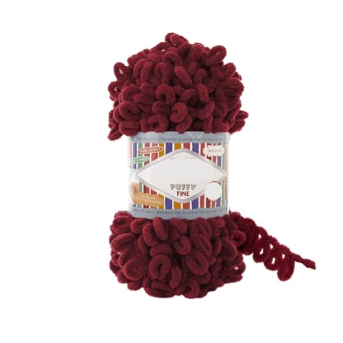 Polyester-Jumbo-Schlingengarn, Finger Loop Garn 100g Mehrfarbig(Color-35) von YBAAKZIIR
