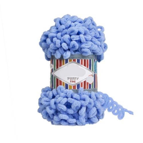 Polyester-Jumbo-Schlingengarn, Finger Loop Garn 100g Mehrfarbig(Color-36) von YBAAKZIIR