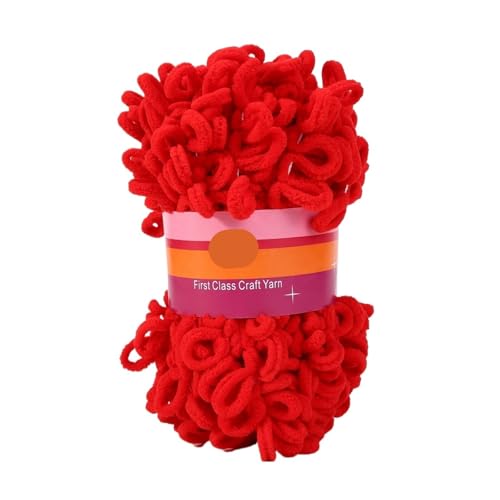 Polyester-Jumbo-Schlingengarn, Finger Loop Garn 100g Mehrfarbig(Color-4) von YBAAKZIIR