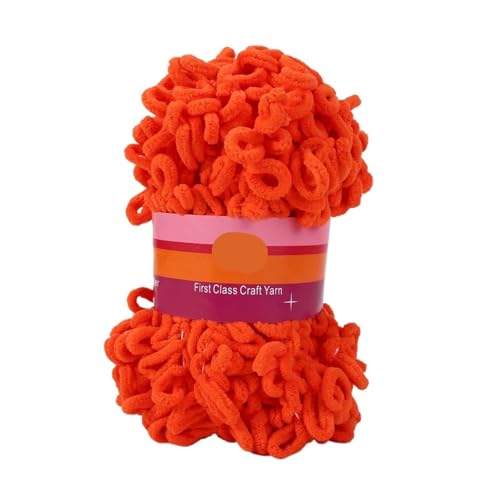 Polyester-Jumbo-Schlingengarn, Finger Loop Garn 100g Mehrfarbig(Color-6) von YBAAKZIIR