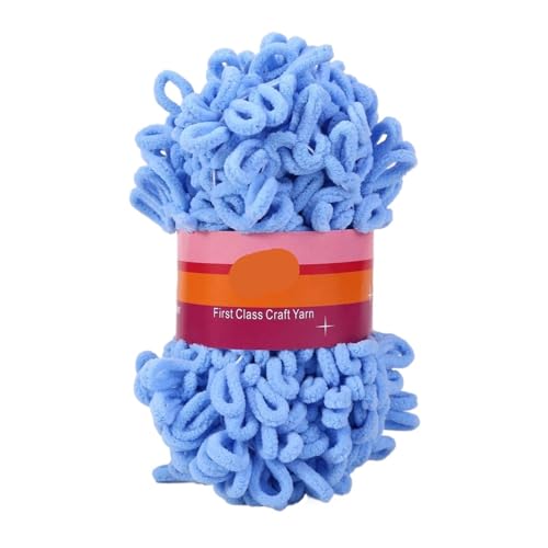 Polyester-Jumbo-Schlingengarn, Finger Loop Garn 100g Mehrfarbig(Color-7) von YBAAKZIIR