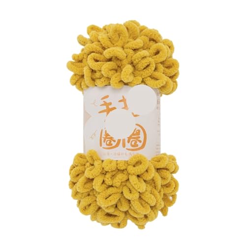 Polyester-Jumbo-Schlingengarn, Fingerschlaufengarn, 100 g, 10 mm, 8 m, Polyester, mehrfarbig(Color-16) von YBAAKZIIR
