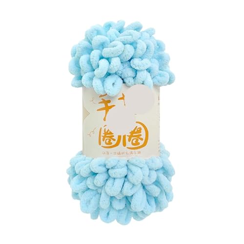 Polyester-Jumbo-Schlingengarn, Fingerschlaufengarn, 100 g, 10 mm, 8 m, Polyester, mehrfarbig(Color-18) von YBAAKZIIR