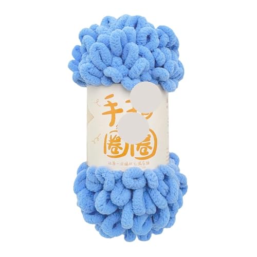 Polyester-Jumbo-Schlingengarn, Fingerschlaufengarn, 100 g, 10 mm, 8 m, Polyester, mehrfarbig(Color-19) von YBAAKZIIR