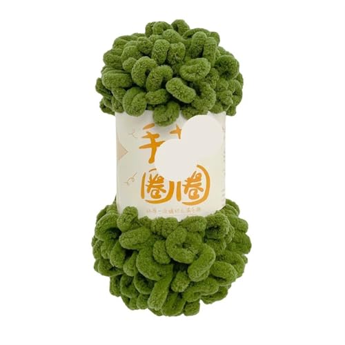 Polyester-Jumbo-Schlingengarn, Fingerschlaufengarn, 100 g, 10 mm, 8 m, Polyester, mehrfarbig(Color-25) von YBAAKZIIR