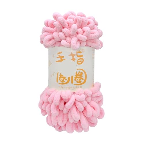 Polyester-Jumbo-Schlingengarn, Fingerschlaufengarn, 100 g, 10 mm, 8 m, Polyester, mehrfarbig(Color-3) von YBAAKZIIR