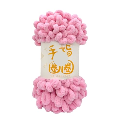 Polyester-Jumbo-Schlingengarn, Fingerschlaufengarn, 100 g, 10 mm, 8 m, Polyester, mehrfarbig(Color-4) von YBAAKZIIR