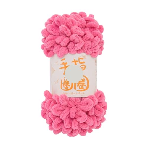 Polyester-Jumbo-Schlingengarn, Fingerschlaufengarn, 100 g, 10 mm, 8 m, Polyester, mehrfarbig(Color-6) von YBAAKZIIR