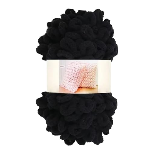 Polyester-Jumbo-Schlingengarn, Fingerschlaufengarn, 4er-Pack, 100 g, Polyester, for Handstricken, Häkeln, for Decken und Schals, 51 Farben(Color-15) von YBAAKZIIR