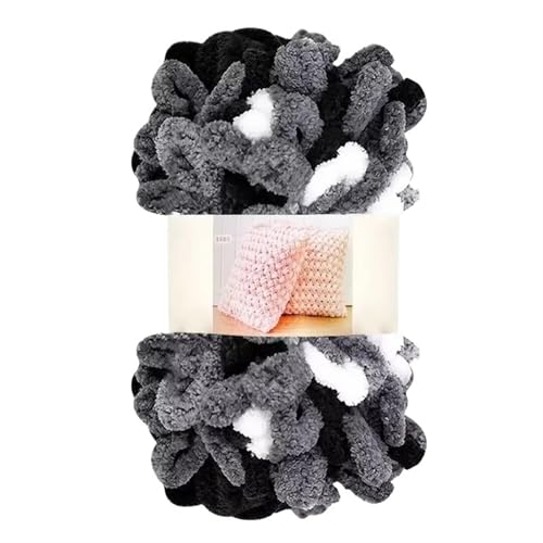 Polyester-Jumbo-Schlingengarn, Fingerschlaufengarn, 4er-Pack, 100 g, Polyester, for Handstricken, Häkeln, for Decken und Schals, 51 Farben(Color-35) von YBAAKZIIR