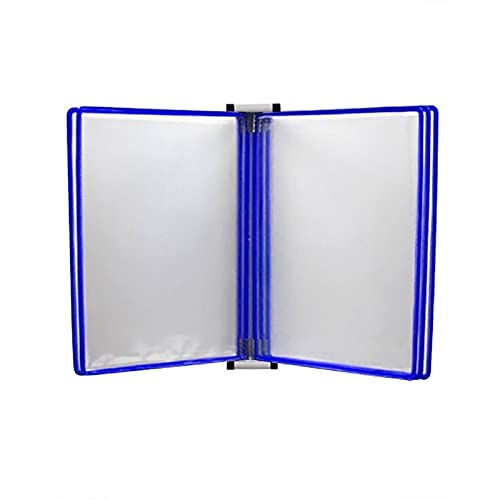 Wand-Dokumenten-Organizer, A4, Wandmontierter Anzeige-Aktenhalter(Blu) von YBAAKZIIR