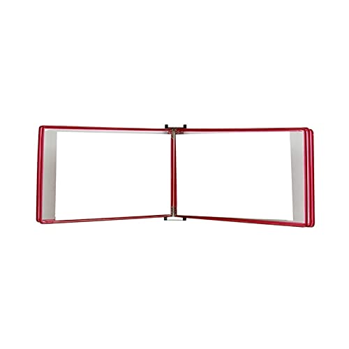 Wand-Dokumenten-Organizer, A4, Wandmontierter Anzeige-Aktenhalter(Red) von YBAAKZIIR