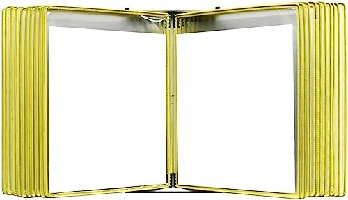 Wand-Dokumenten-Organizer, A4-Aktenhalter, rot, Display-Organizer for Dokumente und Papiere(Yellow) von YBAAKZIIR