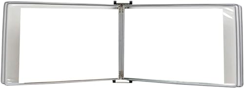 Wand-Dokumenten-Organizer, A4 Büroordner Display Aktenhalter Grün Größe 13x9x2.3IN(Grey) von YBAAKZIIR