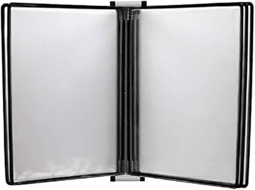 Wand-Dokumenten-Organizer, A4-Flipchartständer zur Wandmontage, 13 x 9 x 1,57 Zoll(Black) von YBAAKZIIR