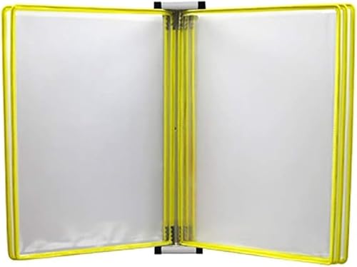 Wand-Dokumenten-Organizer, A4-Flipchartständer zur Wandmontage, 13 x 9 x 1,57 Zoll(Yellow) von YBAAKZIIR