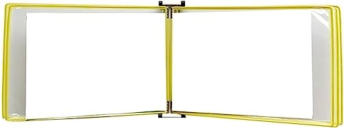 Wand-Dokumenten-Organizer, A4-Wand-Aktenhalter, Rot, 13 x 9 x 2,3 Zoll(Yellow) von YBAAKZIIR