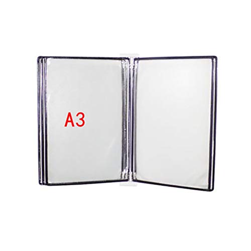 Wand-Dokumenten-Organizer, Dokumentenhalter A3 mit 5 Paneelen und 10 Taschen 45 * 32 * 4,5 cm(Onecolor) von YBAAKZIIR