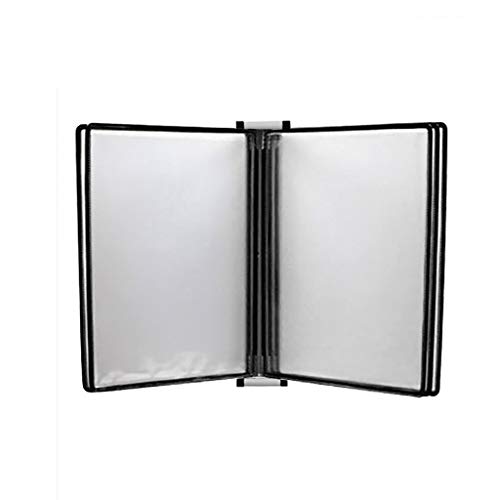 Wand-Dokumenten-Organizer, Flipchartständer A4, Wandmontierter Display-Ordnerhalter(Black) von YBAAKZIIR