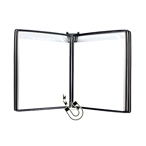 Wand-Dokumenten-Organizer, Magnetischer Dokumentenhalter A4, Wandvitrine, Aktenhalter(Black) von YBAAKZIIR
