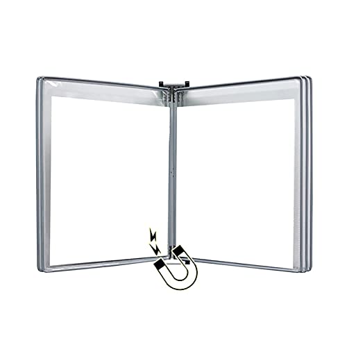Wand-Dokumenten-Organizer, Magnetischer Dokumentenhalter A4, Wandvitrine, Aktenhalter(Gris) von YBAAKZIIR