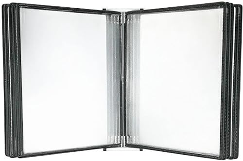 Wand-Dokumenten-Organizer, Magnetischer Dokumentenhalter im A4-Letter-Papierformat, wandmontierter Aktenhalter(Black) von YBAAKZIIR