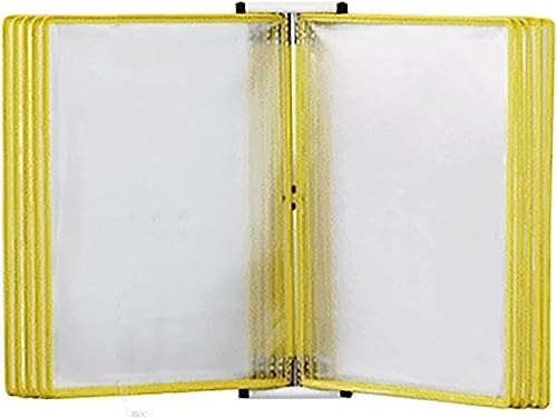 Wand-Dokumenten-Organizer, Referenzsystem zur Wandmontage, A4, Aktenhalter zur Wandmontage(Yellow) von YBAAKZIIR