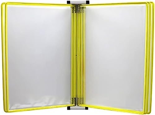 Wand-Dokumenten-Organizer, Wand-Dokumentenhalter A4, Flipchartständer magnetisch(Yellow) von YBAAKZIIR