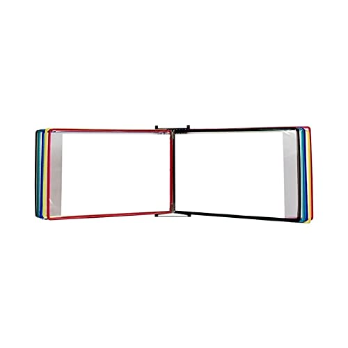 Wand-Dokumenten-Organizer, Wandmontierter Aktenhalter, Wandmontierter Aktenhalter, A4, Wandmontierter Display-Aktenhalter(Red) von YBAAKZIIR
