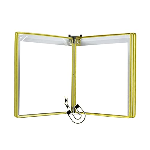 Wand-Dokumenten-Organizer, Wandmontierter Aktenhalter A4 [8,26 Zoll × 11,69 Zoll] 10 Taschen, an Metallvorrichtung befestigt(Unique Colour) von YBAAKZIIR
