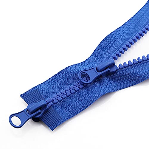 YBAAKZIIR Nylon-Reißverschlüsse zum Nähen Crafts， 3-teiliger Reißverschluss for Jacke, Doppelreißverschluss, Kleidung, Reißverschlusszubehör(E,90CM-5#) von YBAAKZIIR