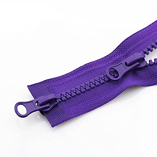 YBAAKZIIR Nylon-Reißverschlüsse zum Nähen Crafts， 3-teiliger Reißverschluss for Jacke, Doppelreißverschluss, Kleidung, Reißverschlusszubehör(G,90CM-5#) von YBAAKZIIR