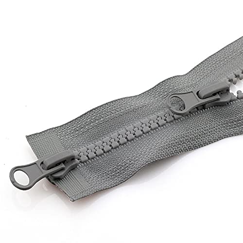 YBAAKZIIR Nylon-Reißverschlüsse zum Nähen Crafts， 3-teiliger Reißverschluss for Jacke, Doppelreißverschluss, Kleidung, Reißverschlusszubehör(H,90CM-5#) von YBAAKZIIR