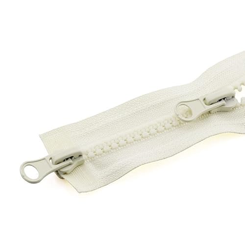 YBAAKZIIR Nylon-Reißverschlüsse zum Nähen Crafts， 3-teiliger Reißverschluss for Jacke, Doppelreißverschluss, Kleidung, Reißverschlusszubehör(I,90CM-5#) von YBAAKZIIR