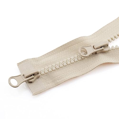 YBAAKZIIR Nylon-Reißverschlüsse zum Nähen Crafts， 3-teiliger Reißverschluss for Jacke, Doppelreißverschluss, Kleidung, Reißverschlusszubehör(L,80CM-5#) von YBAAKZIIR