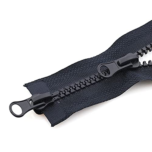 YBAAKZIIR Nylon-Reißverschlüsse zum Nähen Crafts， 3-teiliger Reißverschluss for Jacke, Doppelreißverschluss, Kleidung, Reißverschlusszubehör(M,90CM-5#) von YBAAKZIIR