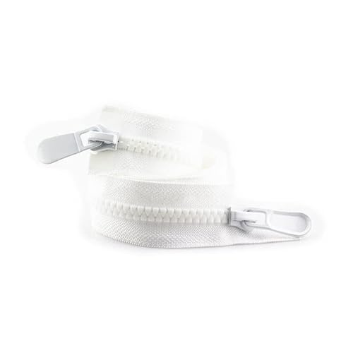 YBAAKZIIR Nylon-Reißverschlüsse zum Nähen Crafts， 70–100 cm Reißverschlüsse, Doppelschieber, Einzelzieher(C,80cm) von YBAAKZIIR