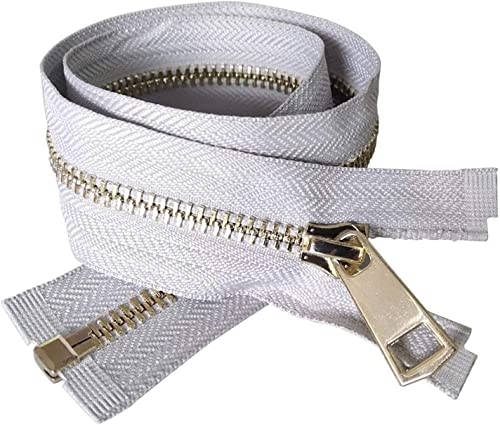 YBAAKZIIR Nylon-Reißverschlüsse zum Nähen Crafts， Robuste, klobige Reißverschlüsse mit offenem Ende(45Cm) von YBAAKZIIR