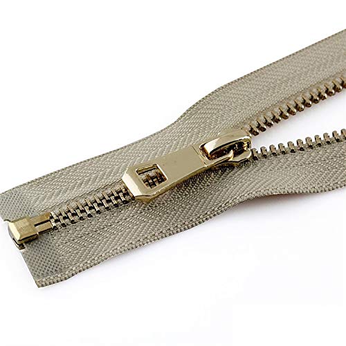 YBAAKZIIR Nylon-Reißverschlüsse zum Nähen Crafts， Robuste, klobige Reißverschlüsse mit offenem Ende(Bianco,55Cm) von YBAAKZIIR