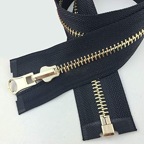 YBAAKZIIR Nylon-Reißverschlüsse zum Nähen Crafts， Robuste, klobige Reißverschlüsse mit offenem Ende(Navy,55Cm) von YBAAKZIIR