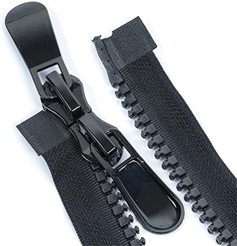 YBAAKZIIR Nylon-Reißverschlüsse zum Nähen Crafts, Robuste, klobige Reißverschlüsse mit offenem Ende, mit 2 doppelseitigen Zugköpfen YBAAKZIIR Nylon-Reißverschlüsse zum Nähen Crafts, Robuste, klobige Reißverschlüsse mit offenem Ende, mit 2 doppelseitigen Zugköpfen von YBAAKZIIR