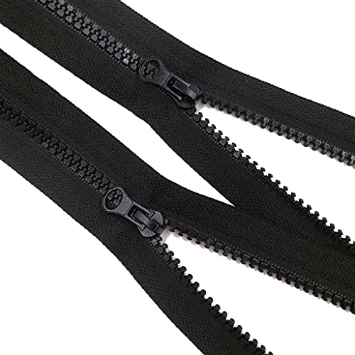YBAAKZIIR Nylon-Reißverschlüsse zum Nähen Crafts， Robuste, klobige Reißverschlüsse mit offenem Ende, offener Reißverschluss,(105Cm) von YBAAKZIIR