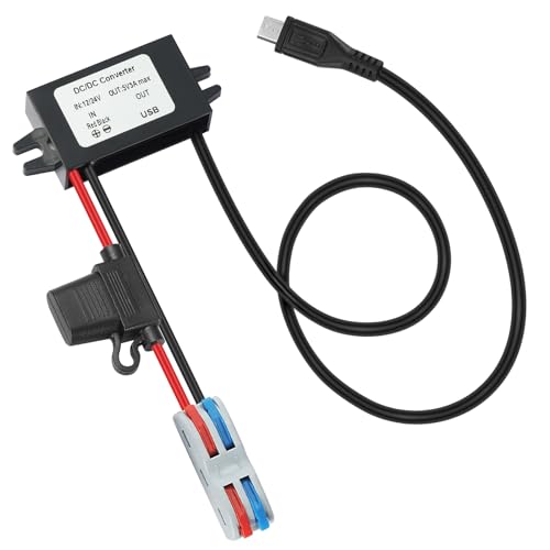 YBBOTT Micro USB Buck Coverter Step down dc-dc wandler 12V/24V zu 5V 3A 15W Ladegerät 8V-32V zu 5V Spannungs wandler Spannungsstabilisator Spannungsregler Spannungsbegrenzer von YBBOTT