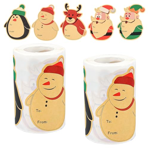 YBCCBY 400 Stück Aufkleber Weihnachten Selbstklebend Christmas Stickers Kraftpapier Weihnachtsaufkleber Weihnachtssticker Weihnachtsetiketten Weihnachtsgeschenke Sticker Geschenkaufkleber für Deko YBCCBY 400 Stück Aufkleber Weihnachten Selbstklebend Christmas Stickers Kraftpapier Weihnachtsaufkleber Weihnachtssticker Weihnachtsetiketten Weihnachtsgeschenke Sticker Geschenkaufkleber für Deko von YBCCBY