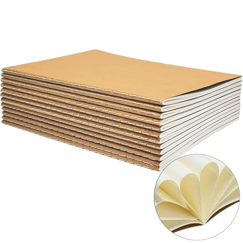 YBCPACK Kraft Notizbuch A5 Dotted, 12 Notizbücher Set, Gepunktet Notizheft mit 60 Seiten (30 Blätter), Notizblock für Büro, Schule & Reisen (21x14cm) YBCPACK Kraft Notizbuch A5 Dotted, 12 Notizbücher Set, Gepunktet Notizheft mit 60 Seiten (30 Blätter), Notizblock für Büro, Schule & Reisen (21x14cm) von YBCPACK