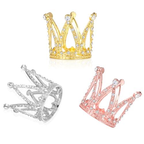 YBEATY 3 Stück KronenTortenaufsatz Happy Birthday Prinzessin Kleine Herzförmige DiamantLegierung Silberne Krone Goldene MiniKronenArrangements Blumenstrauß für Blumenarrangements Hochzeitsfeier Dekor YBEATY 3 Stück KronenTortenaufsatz Happy Birthday Prinzessin Kleine Herzförmige DiamantLegierung Silberne Krone Goldene MiniKronenArrangements Blumenstrauß für Blumenarrangements Hochzeitsfeier Dekor von YBEATY