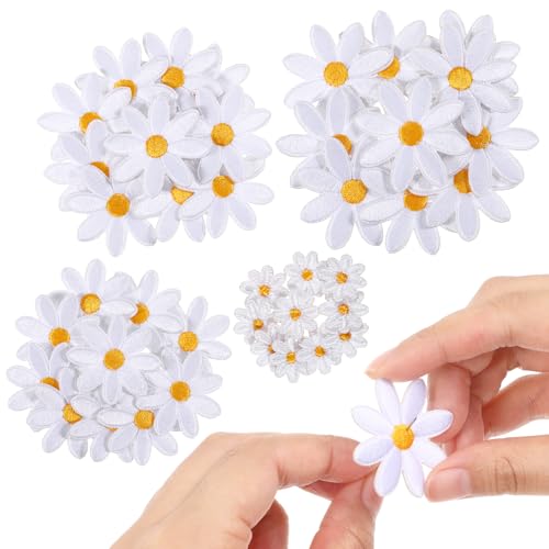 YBEATY 40 Stück Gänseblümchen-Aufbügler zum Aufbügeln, niedliche Stickerei-Applikation, Näh-Reparatur-Flicken für DIY-Dekoration, Kleidung, Hosen, Hüte, Jeans, Rucksäcke, Nähflicken für Mädchen und YBEATY 40 Stück Gänseblümchen-Aufbügler zum Aufbügeln, niedliche Stickerei-Applikation, Näh-Reparatur-Flicken für DIY-Dekoration, Kleidung, Hosen, Hüte, Jeans, Rucksäcke, Nähflicken für Mädchen und von YBEATY