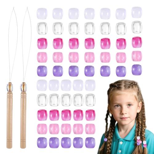 YBEATY 98-teiliges rosa Haarperlen-Set, zum Basteln, Valentinstag, Kunststoff, transparente Perlen, Armbänder, schnelle Zöpfe, farbige Haar-Accessoires für Mädchen, Frauen, Dreadlocks, Pferdeschwanz YBEATY 98-teiliges rosa Haarperlen-Set, zum Basteln, Valentinstag, Kunststoff, transparente Perlen, Armbänder, schnelle Zöpfe, farbige Haar-Accessoires für Mädchen, Frauen, Dreadlocks, Pferdeschwanz von YBEATY