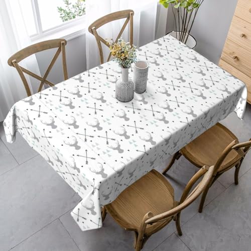 YBGHDAA Rechteckige Tischdecke mit Jagdpfeilen, Hirschdruck, 89 x 140 cm, pflegeleichte Stoff-Tischdecke für Frühlingsfeiern YBGHDAA Rechteckige Tischdecke mit Jagdpfeilen, Hirschdruck, 89 x 140 cm, pflegeleichte Stoff-Tischdecke für Frühlingsfeiern von YBGHDAA