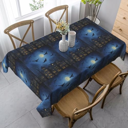 YBGHDAA Rechteckige Tischdecke mit Nachthimmel-Aufdruck. Pflegeleichte Stoff-Tischdecke für Frühlingsfeiern YBGHDAA Rechteckige Tischdecke mit Nachthimmel-Aufdruck. Pflegeleichte Stoff-Tischdecke für Frühlingsfeiern von YBGHDAA